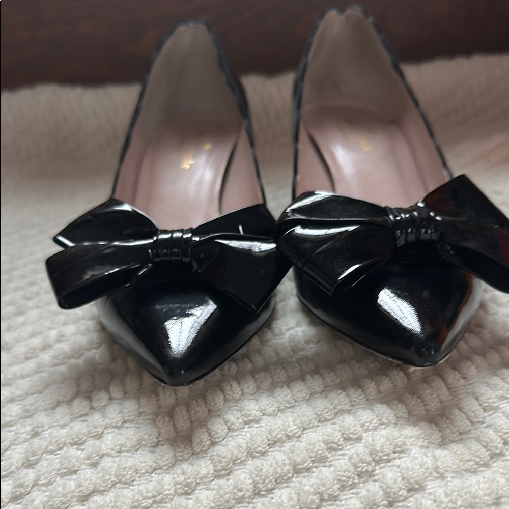 kate spade Black Patent Leather Heels